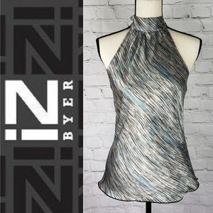 Iz Byer Soft Satin Halter Top SZ M